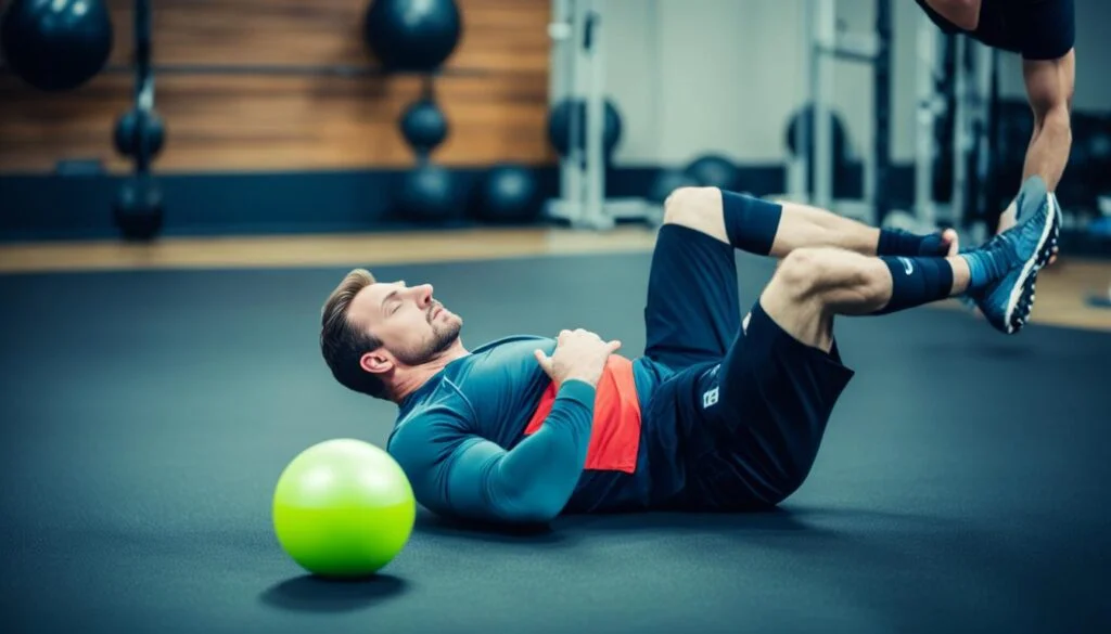 Ab exercises with a ball